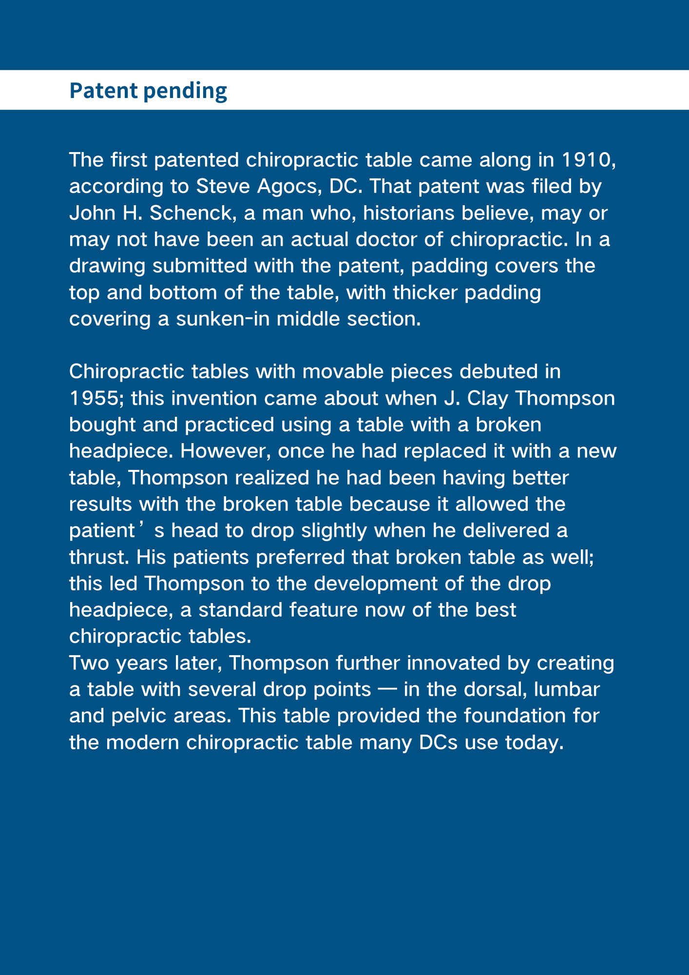best chiropractic tables